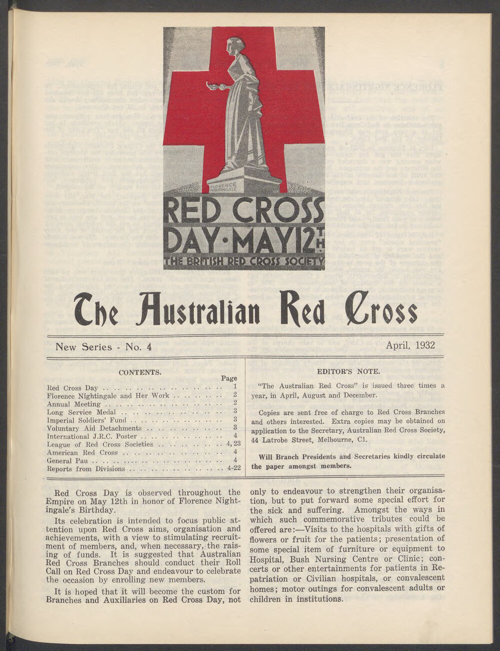 The Australian Red Cross - New Series No. 4