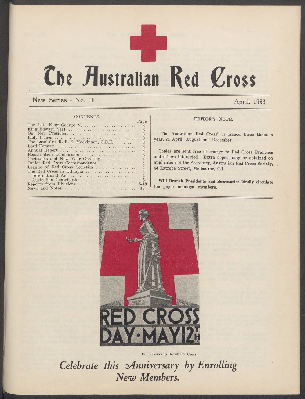 The Australian Red Cross - New Series No. 16