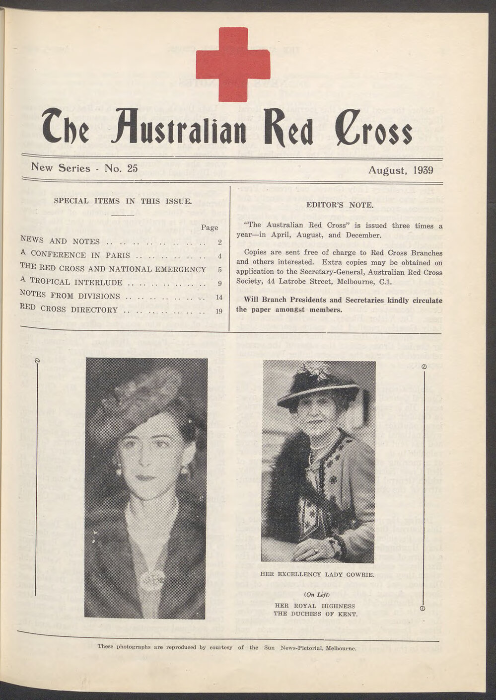 The Australian Red Cross - New Series No. 25