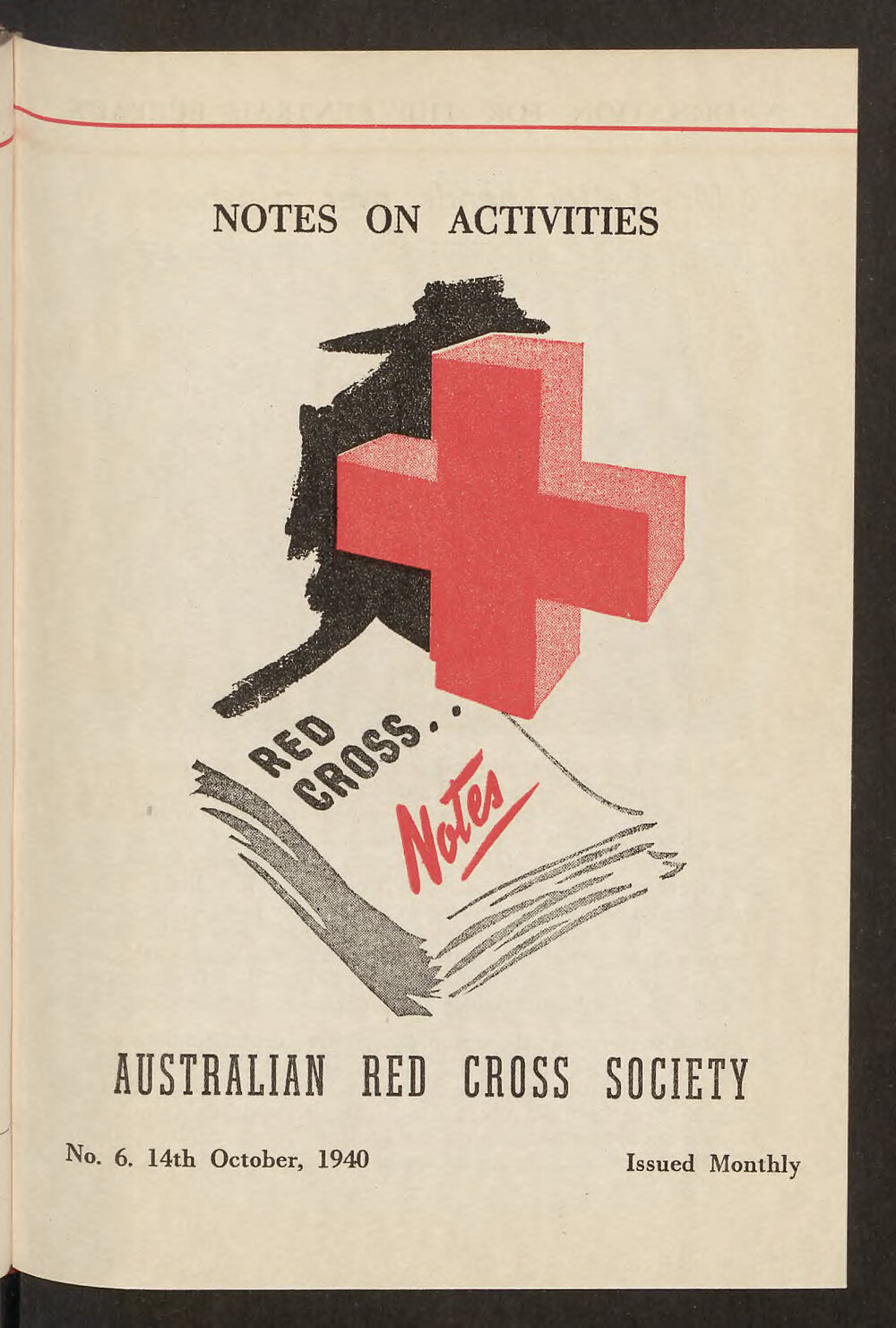 Australian Red Cross Society - Notes On Activities - No.6
