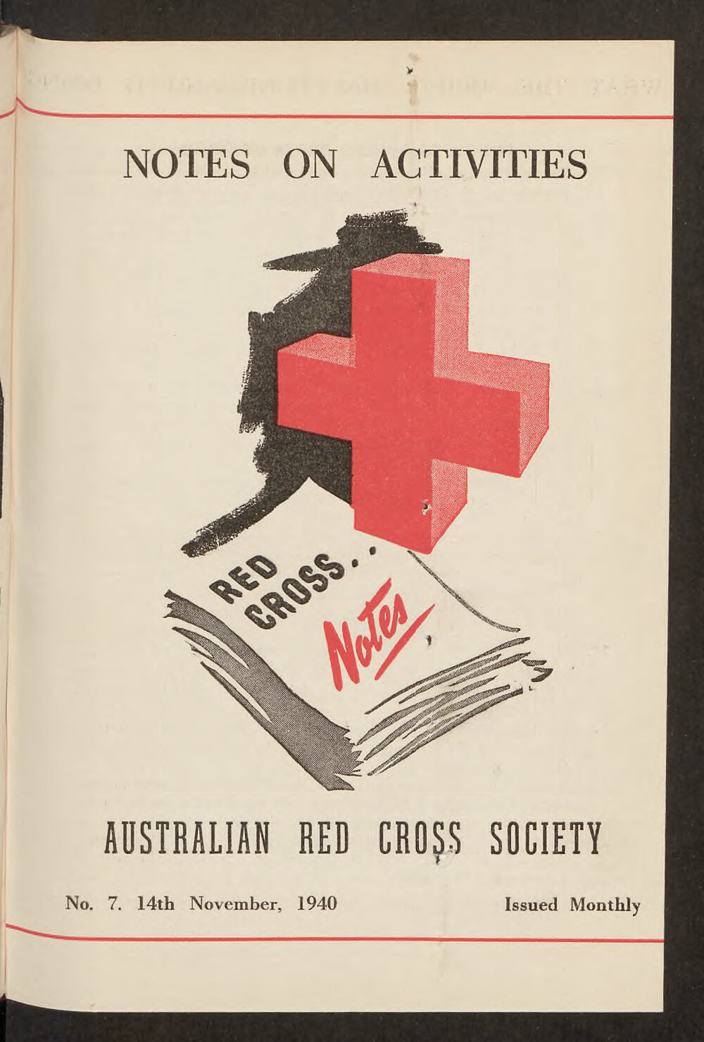 Australian Red Cross Society - Notes On Activities - No.7