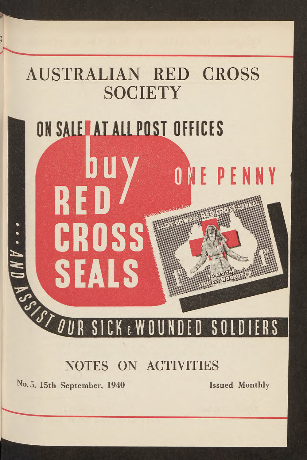 Australian Red Cross Society - Notes On Activities - No.5