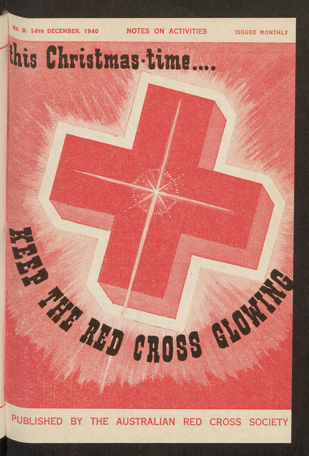 Australian Red Cross Society - Notes On Activities - No.8