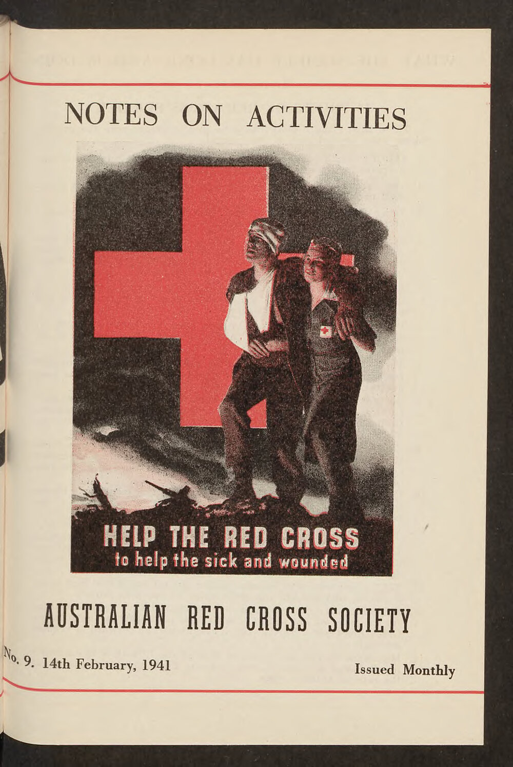 Australian Red Cross Society - Notes On Activities - No.9
