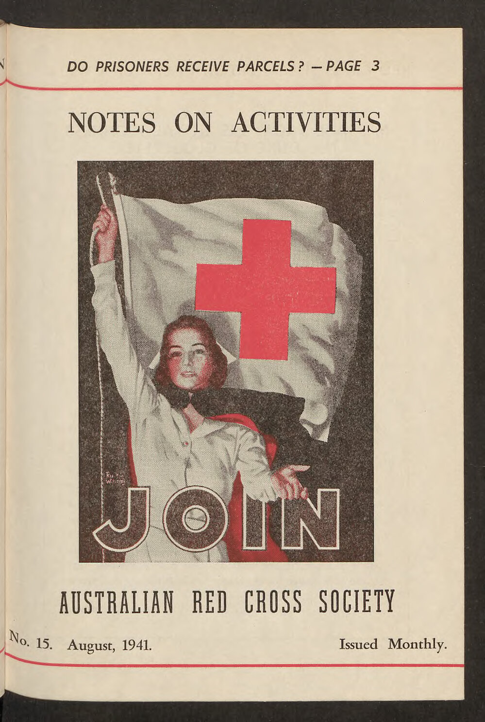 Australian Red Cross Society - Notes On Activities - No.15