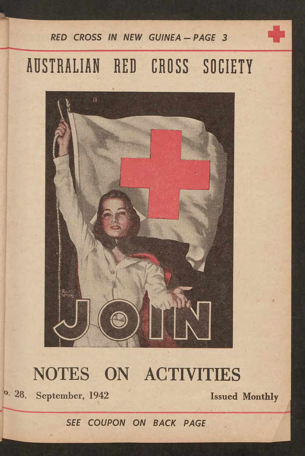 Australian Red Cross Society - Notes On Activities - No.28
