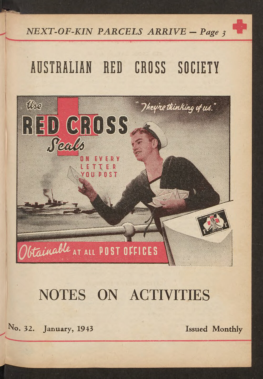 Australian Red Cross Society - Notes On Activities - No.32
