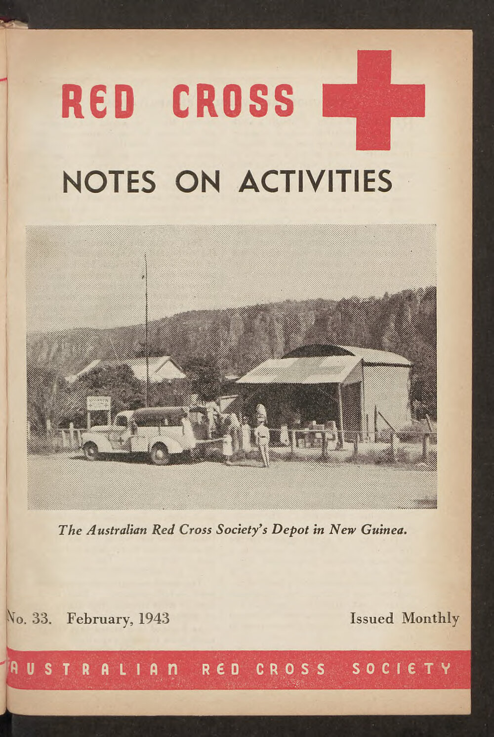 Australian Red Cross Society - Notes On Activities - No.33