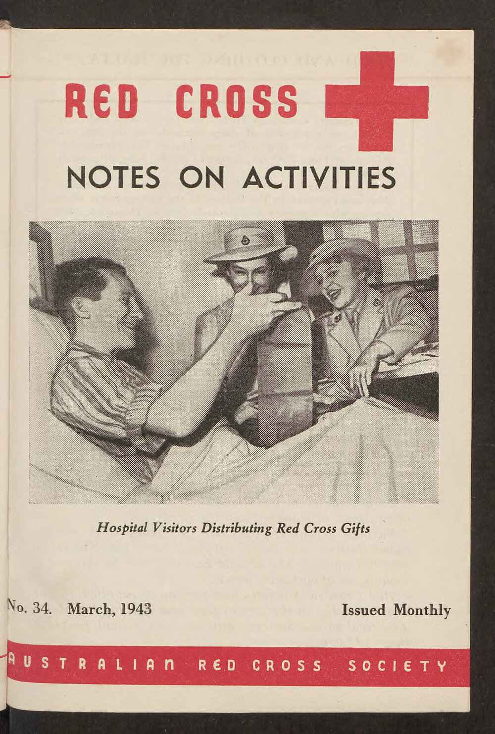 Australian Red Cross Society - Notes On Activities - No.34