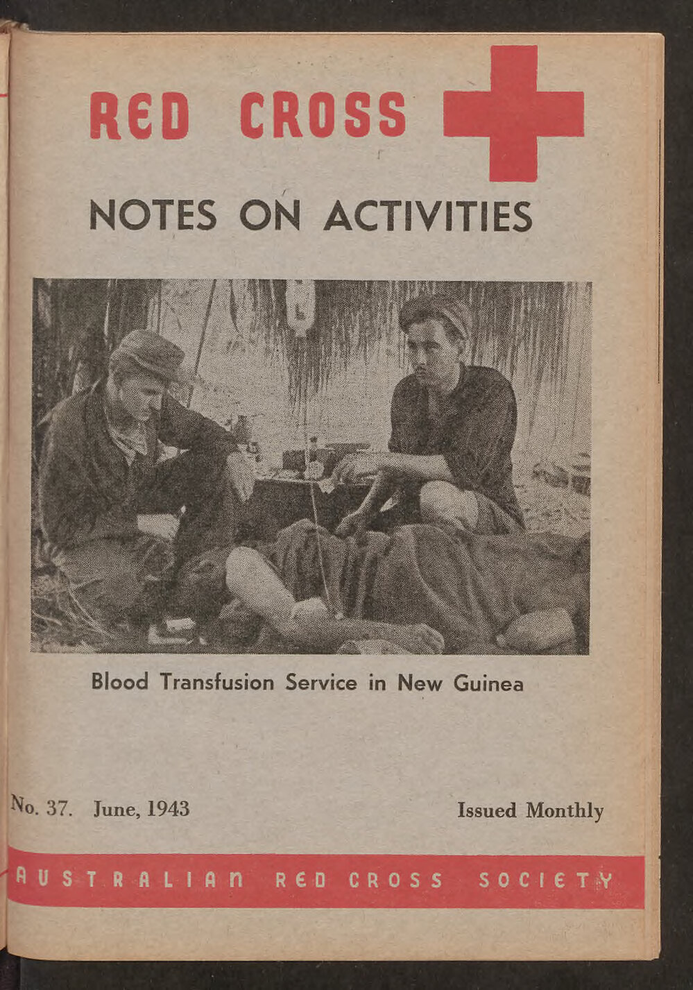 Australian Red Cross Society - Notes On Activities - No.37