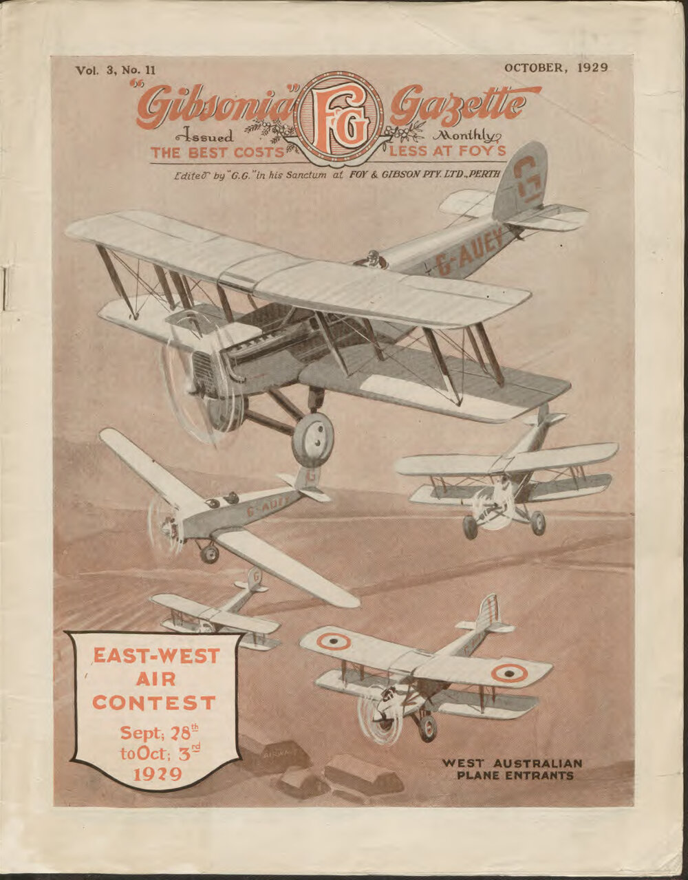Gibsonia Gazette, Perth October 1929