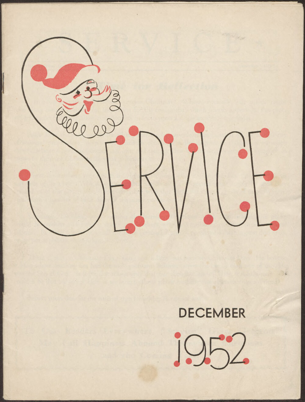 Service December 1952