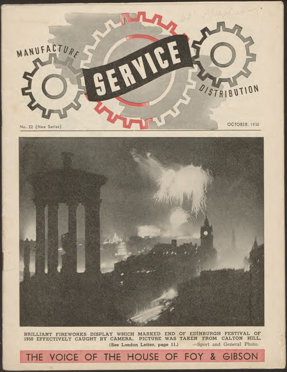 Service October 1950