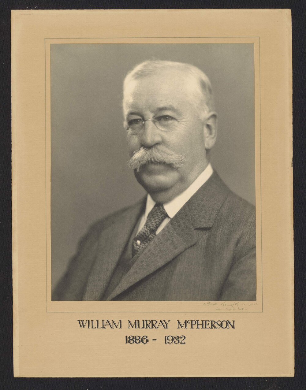 Photographic portrait of William Murray McPherson 1886-1932