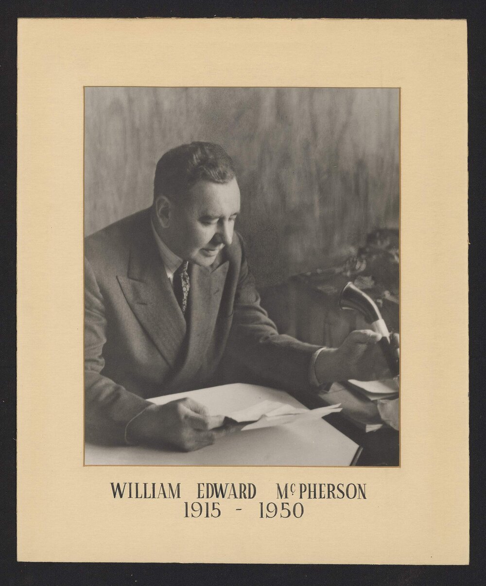 Photographic portrait of William Edward McPherson 1915-1950
