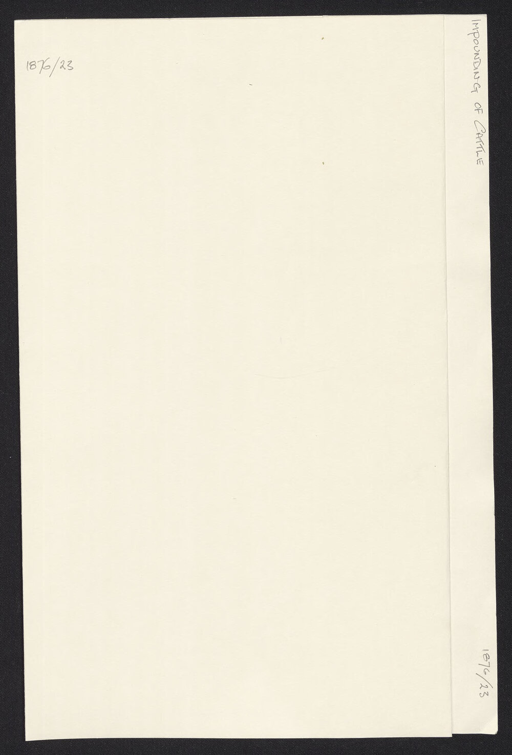 Impounding of Cattle