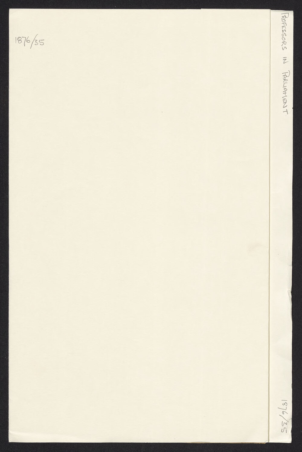 Professors in Parliament