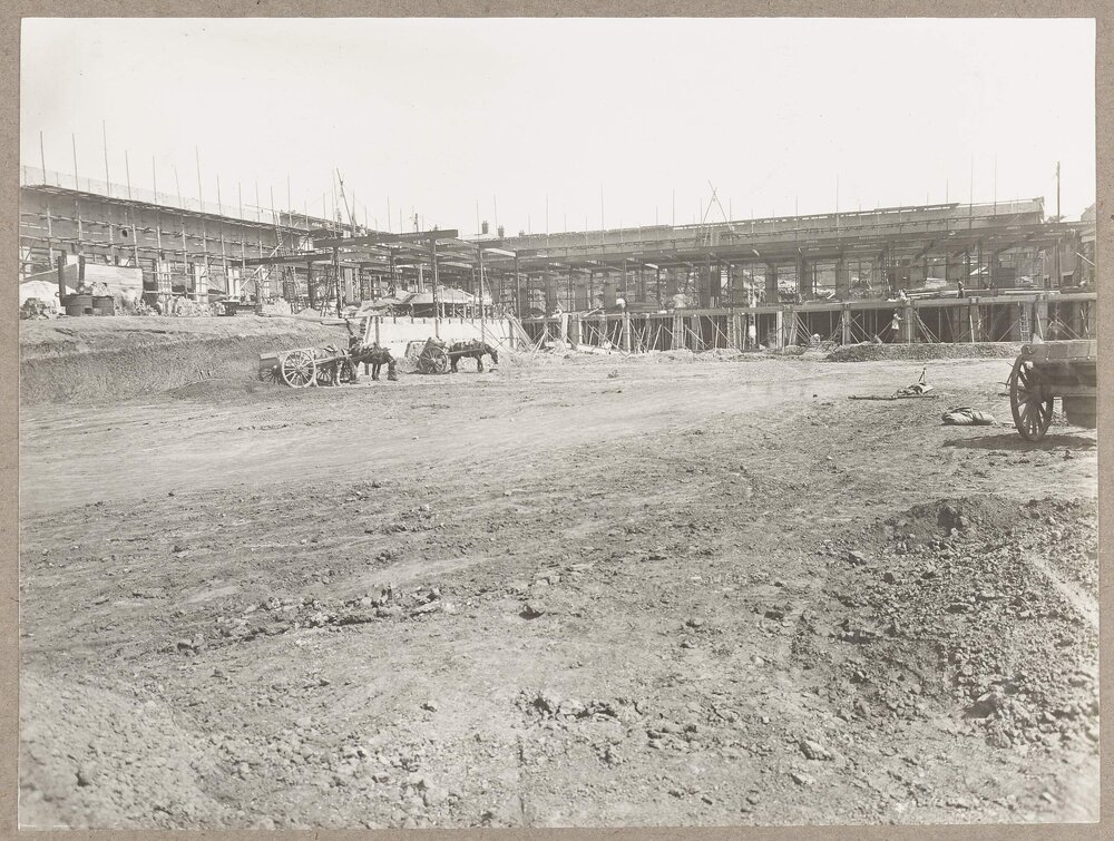 [Yarra Falls factory construction site]