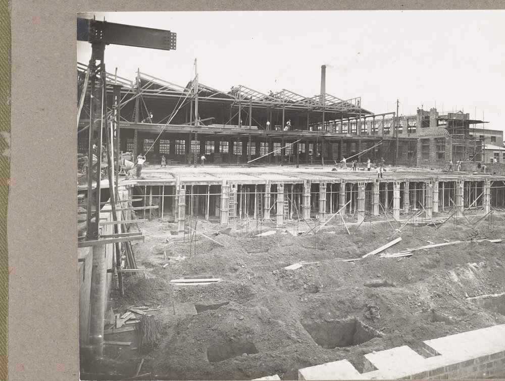 [Yarra Falls factory site  - partially constructed]