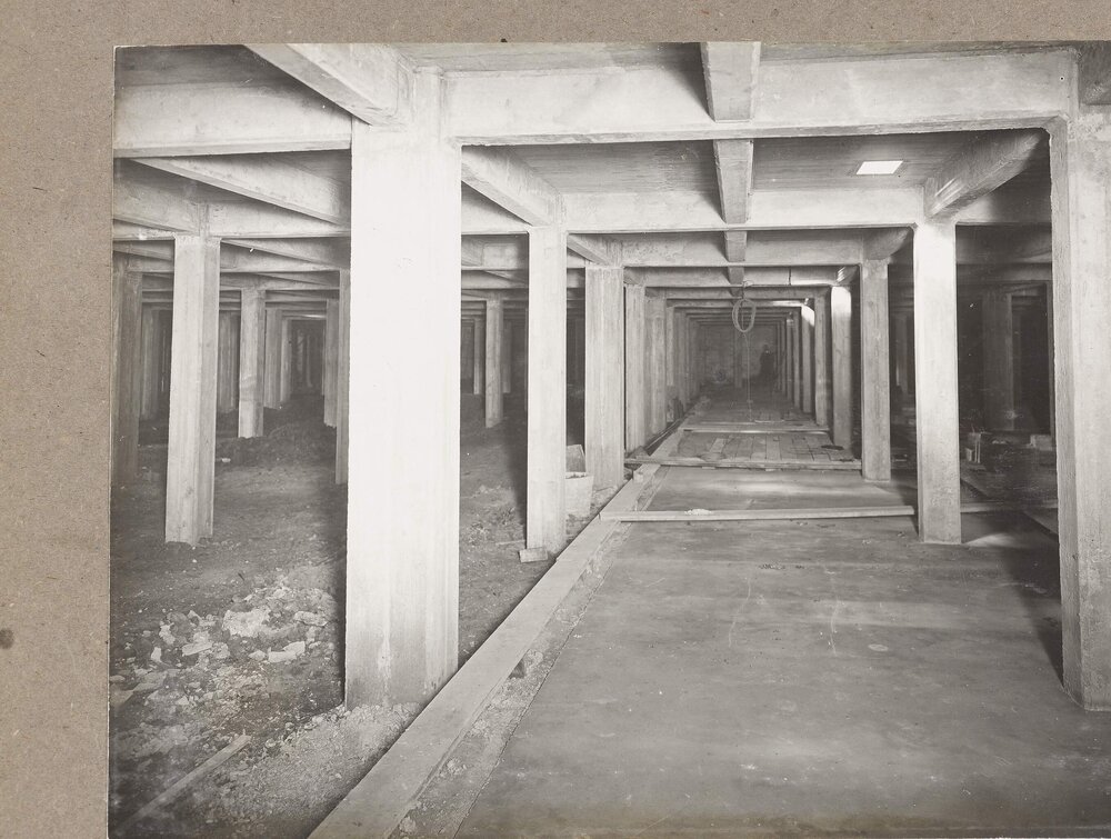 [Yarra Falls factory interior partially constructed]
