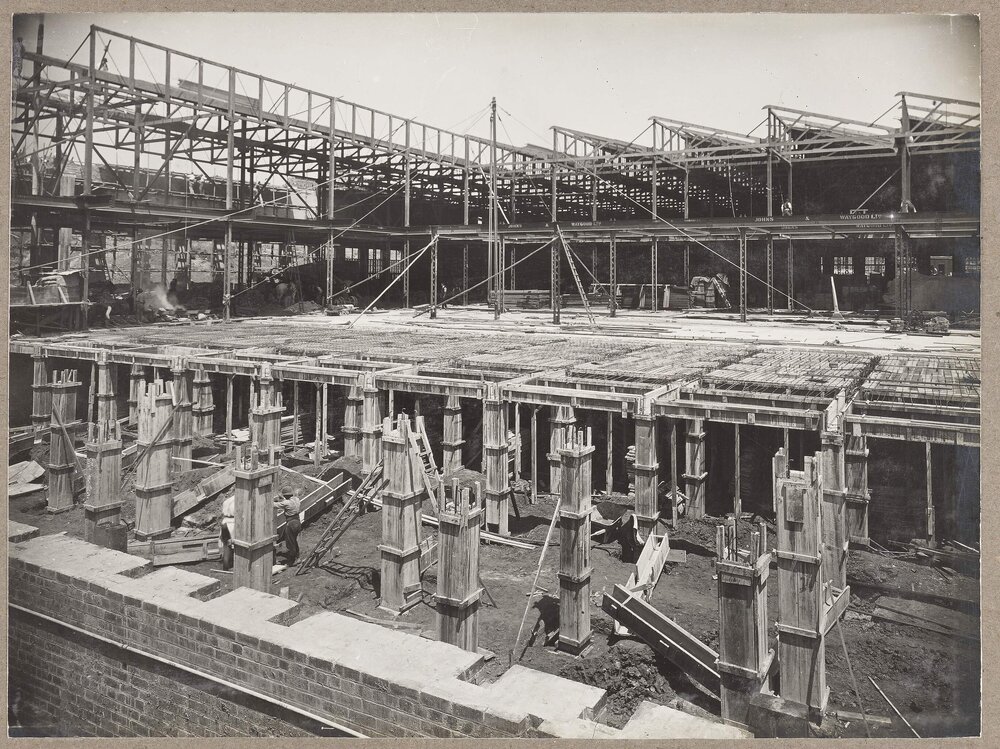 [Yarra Falls factory construction site]