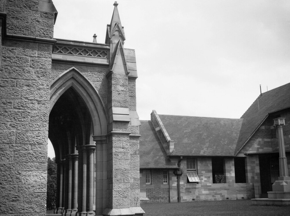 St John's Anglican Cathedral (left) &amp; Hospital (right), Brisbane, Queensland