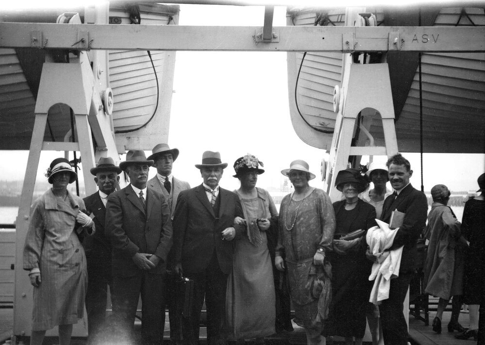 Princes Pier, Port Melbourne,  Victoria [the ship is the Orient Liner "S