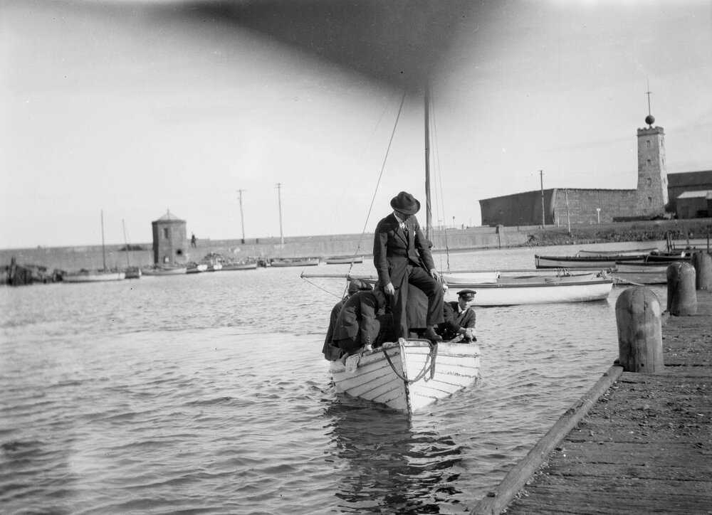 A view at Williamstown, Victoria, including the Time Ball
