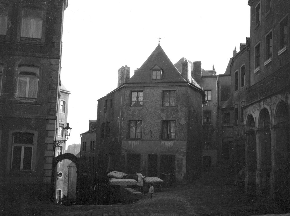 A travel scene in Reims, France or in Luxembourg