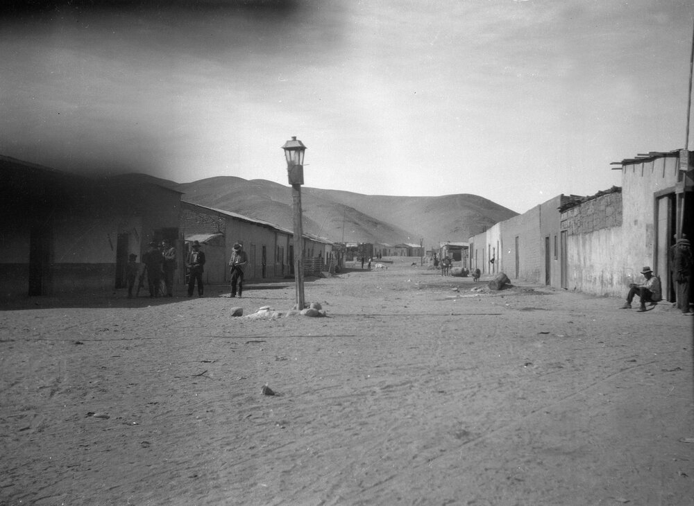 A village in a desert environment in Chile
