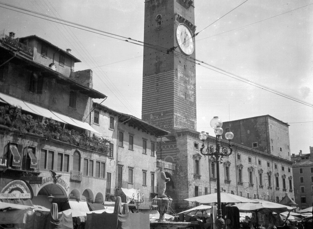A street scene in central Verona, Italy