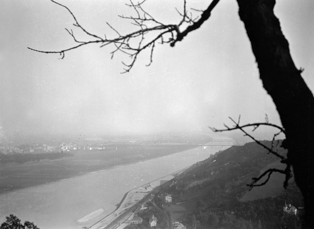 A scene, including a river, near Vienna, Austria