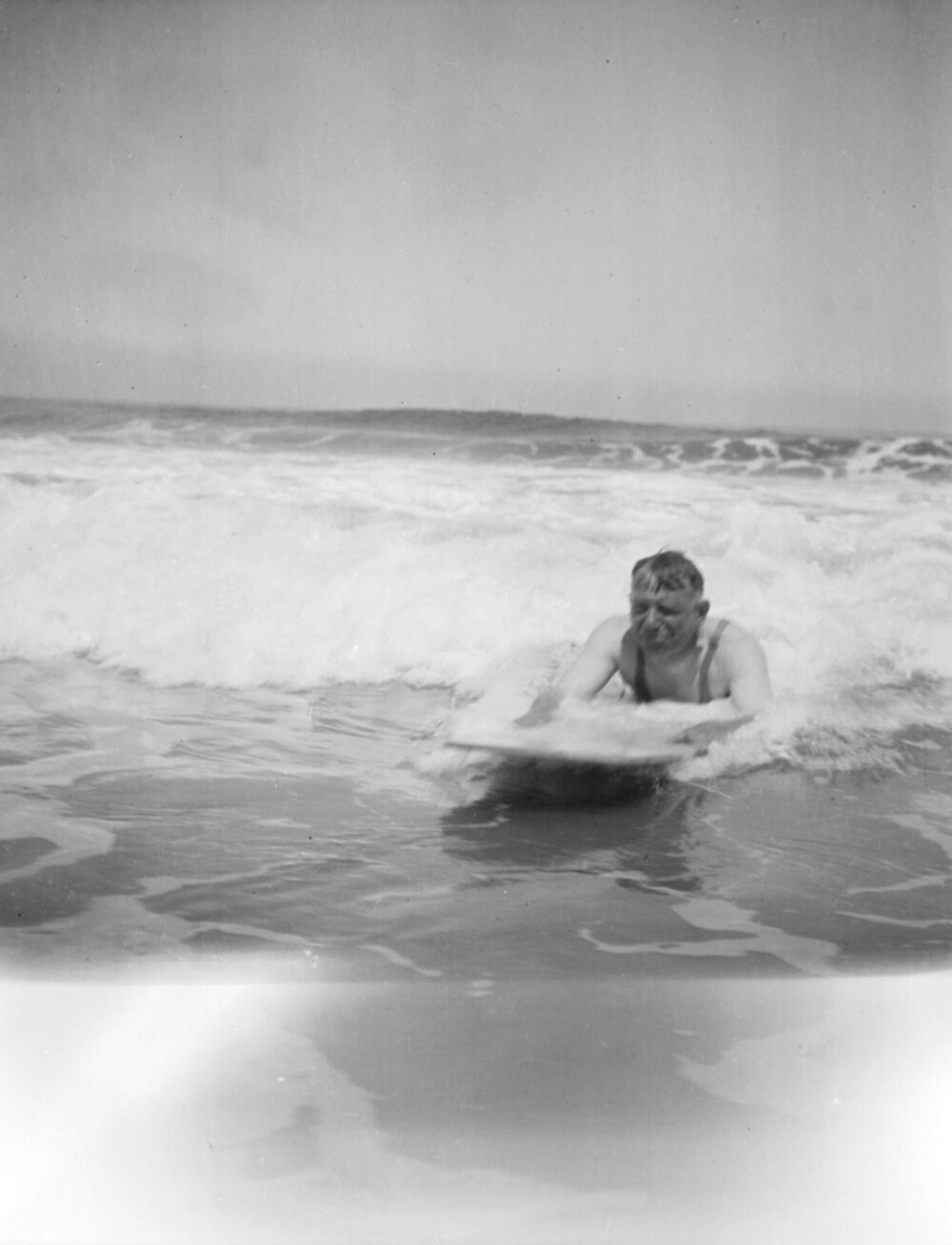 "The Canon" surfing at Inverloch [South Gippsland, Victoria] in January 1931
