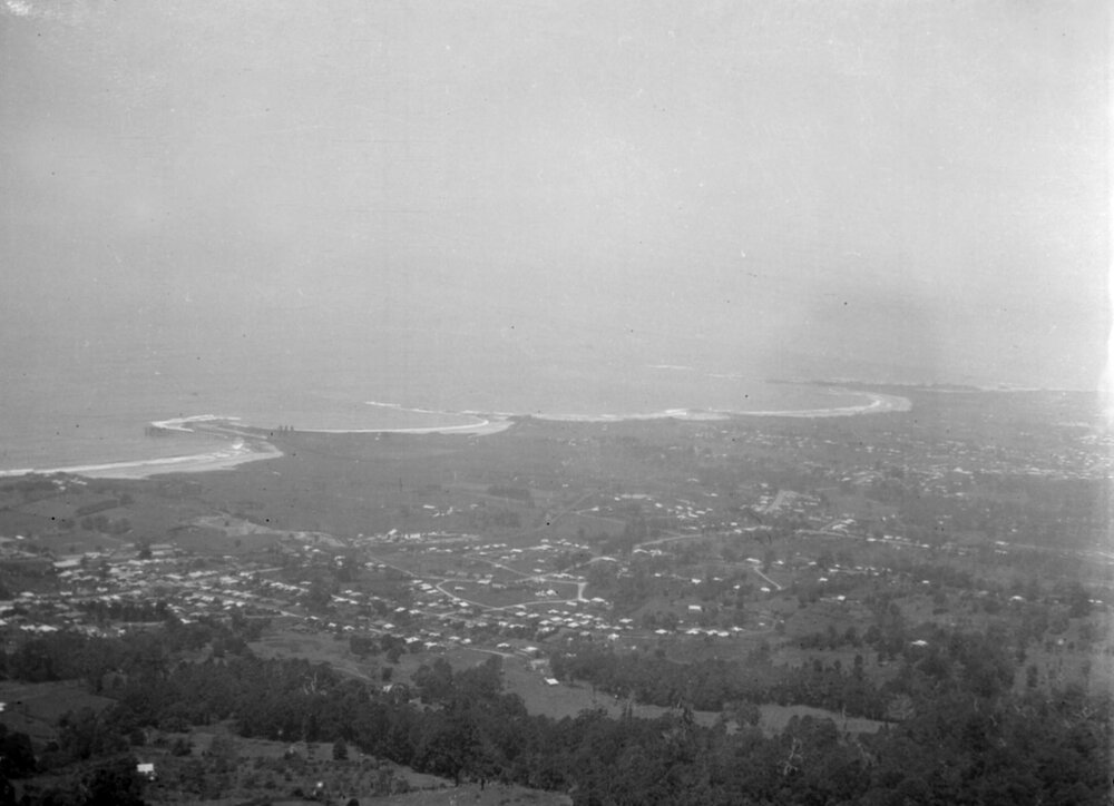 A view of coastline from Bulli Pass, New South Wales