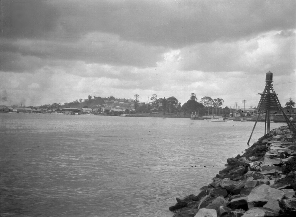 The Brisbane River from Ascot Junction with Breakfast Creek, Queensland