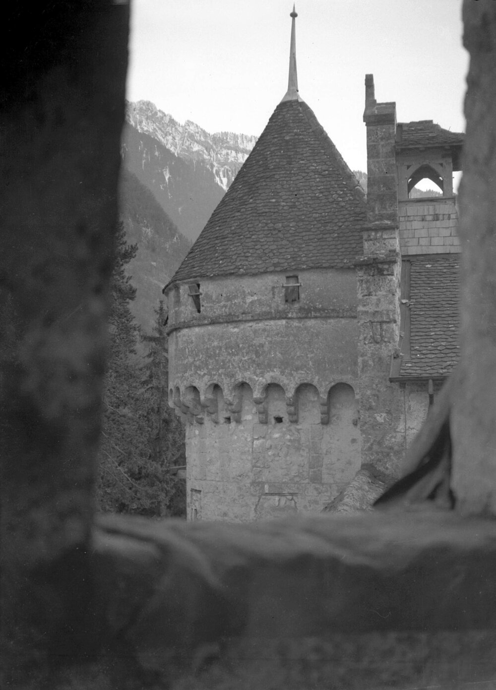 Part of an unidentified castle or fortress