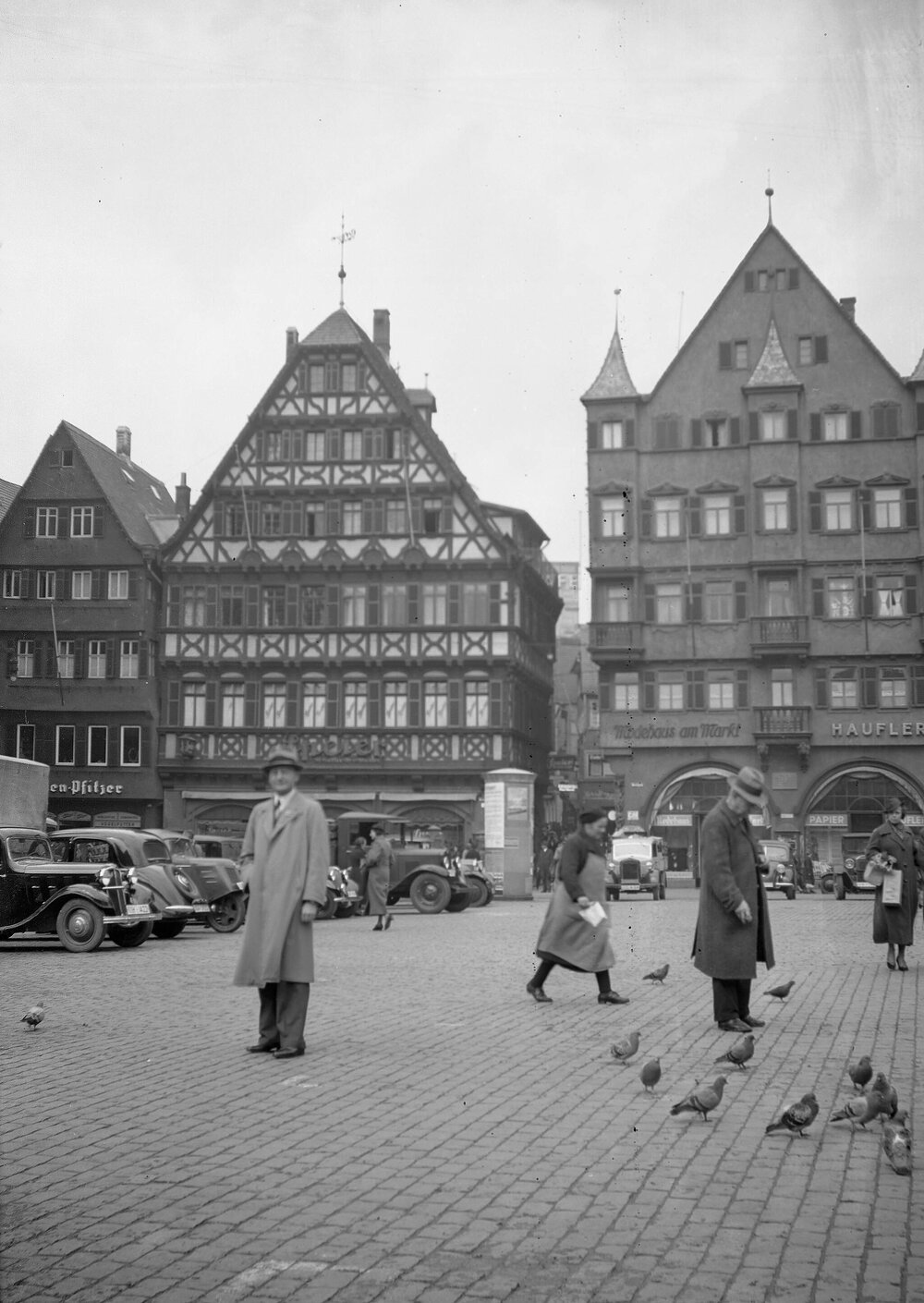 A street scene in an unidentified city