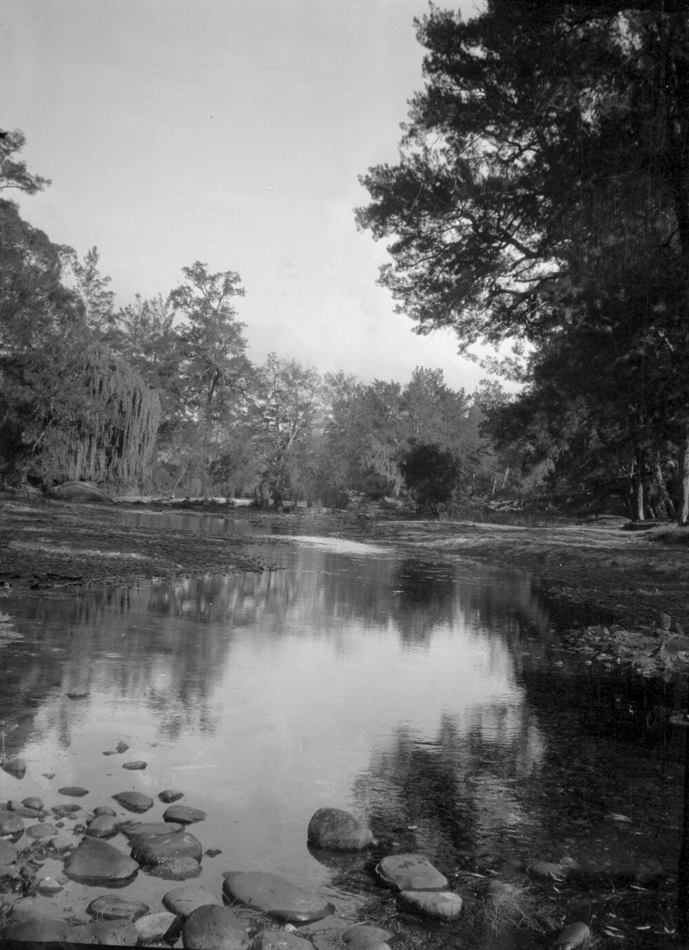 An unidentified river scene at an unknown location