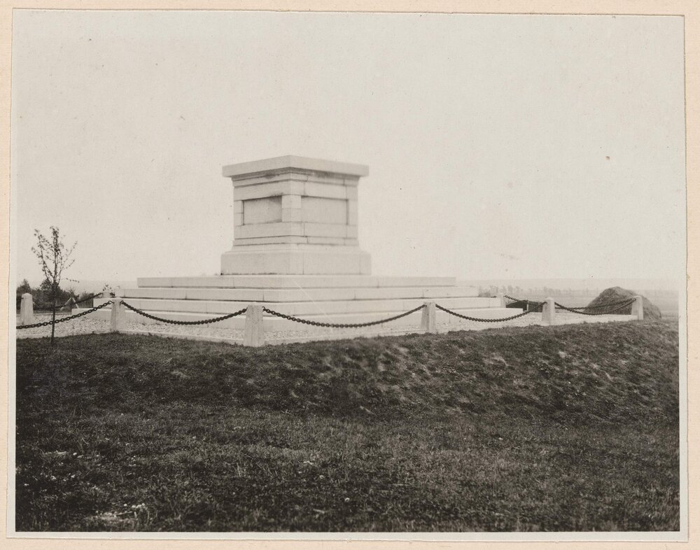Base of Australian monument at Mont St Quentin [France]