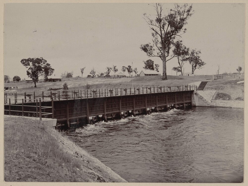 Outlet to Waranga Basin channel, Victoria