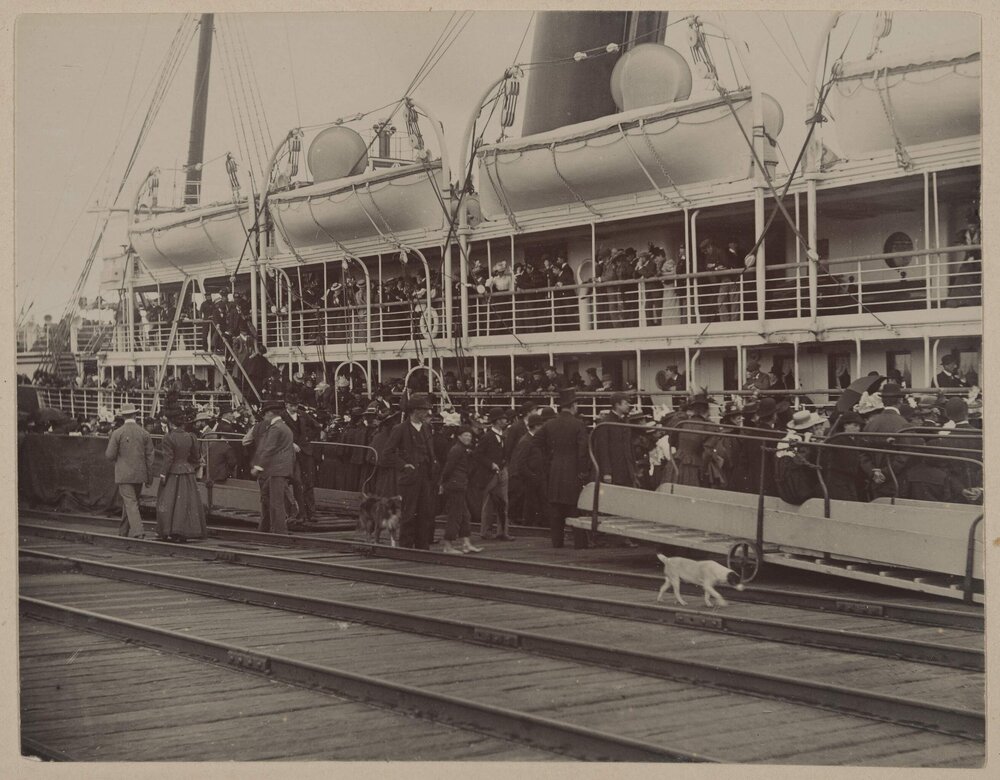 R.M.S. Ophir at wharf