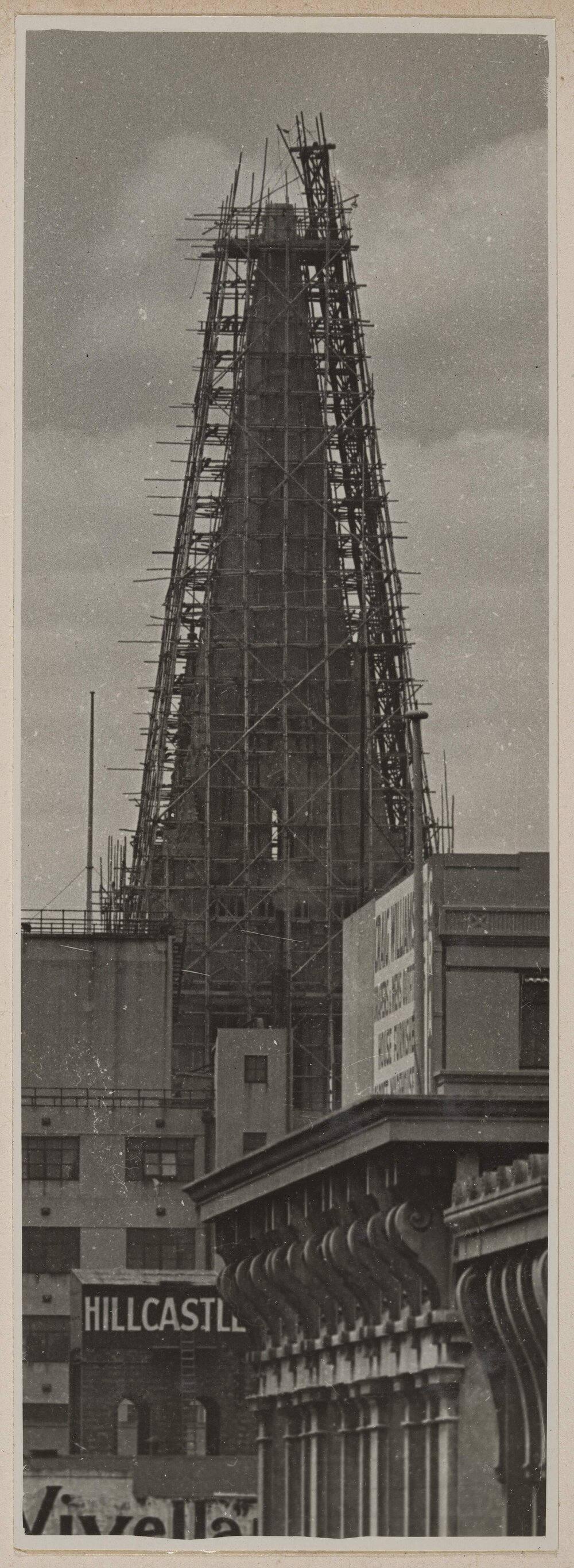 [St Paul's Cathedral, spire under construction, Melbourne]
