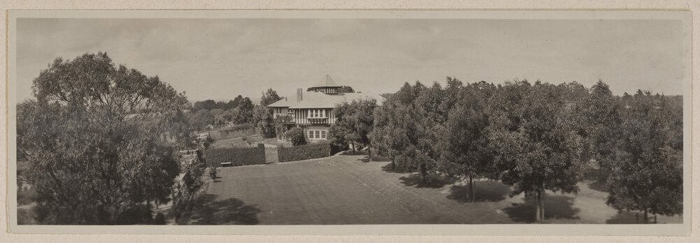 [Panorama of Westerfield house and grounds]