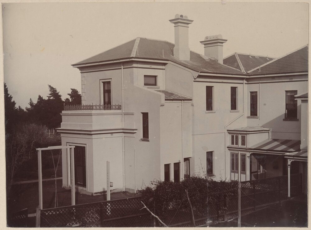 [Rear facing view of] Harleston