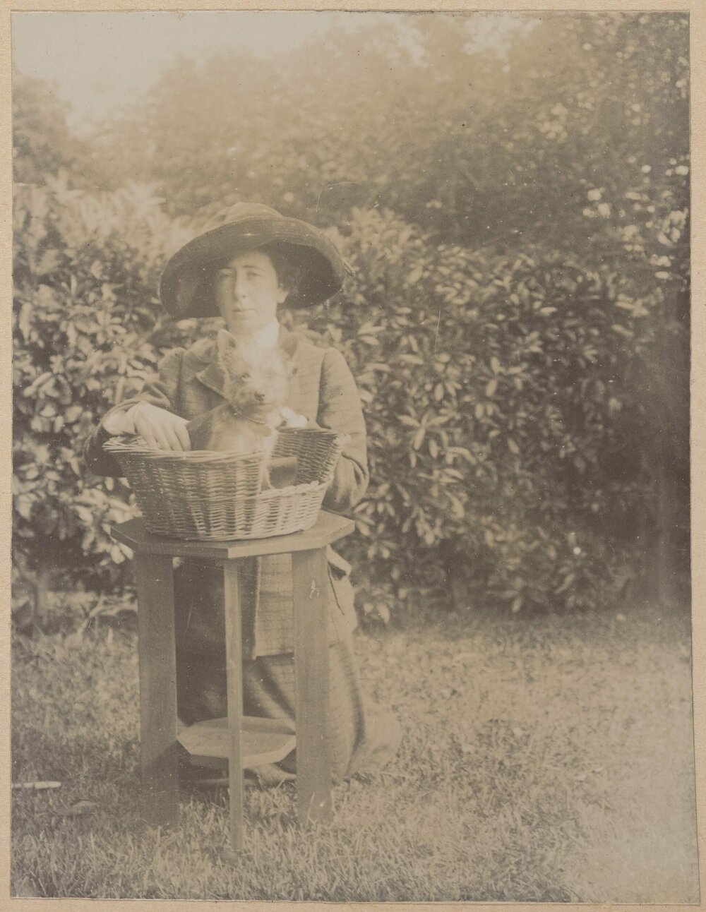 [Mabel Grimwade in the garden at Miegunyah]