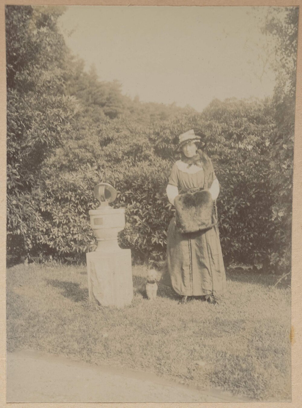[Mabel Grimwade in the garden at Miegunyah]
