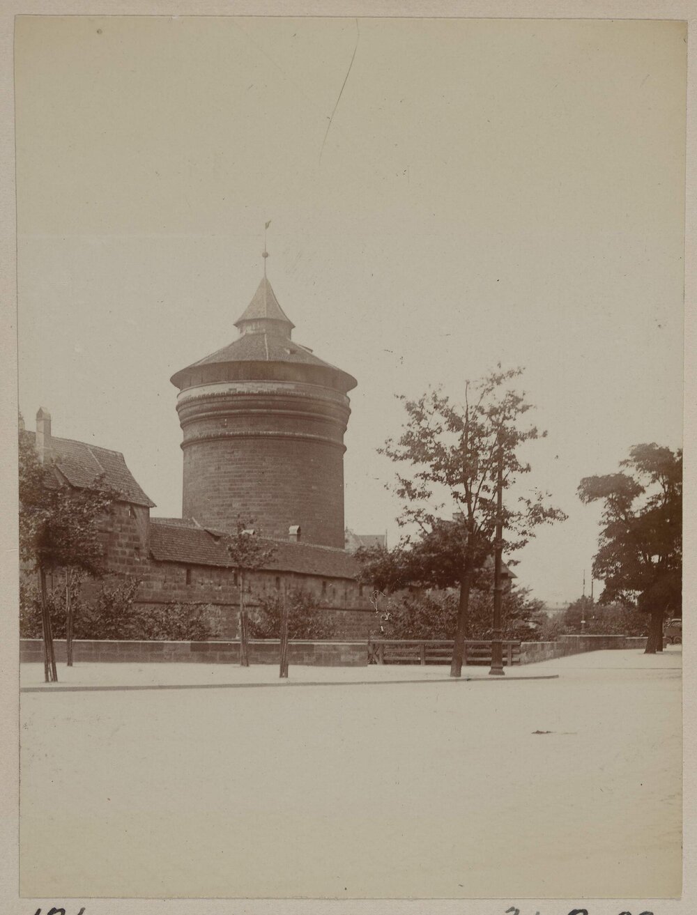 Tower on the old city wall of Nuremburg