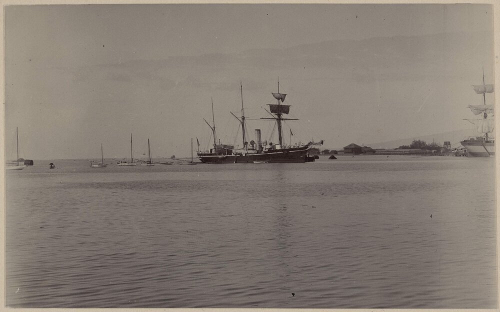 H.M.S. Shearwater in Honolulu Harbour