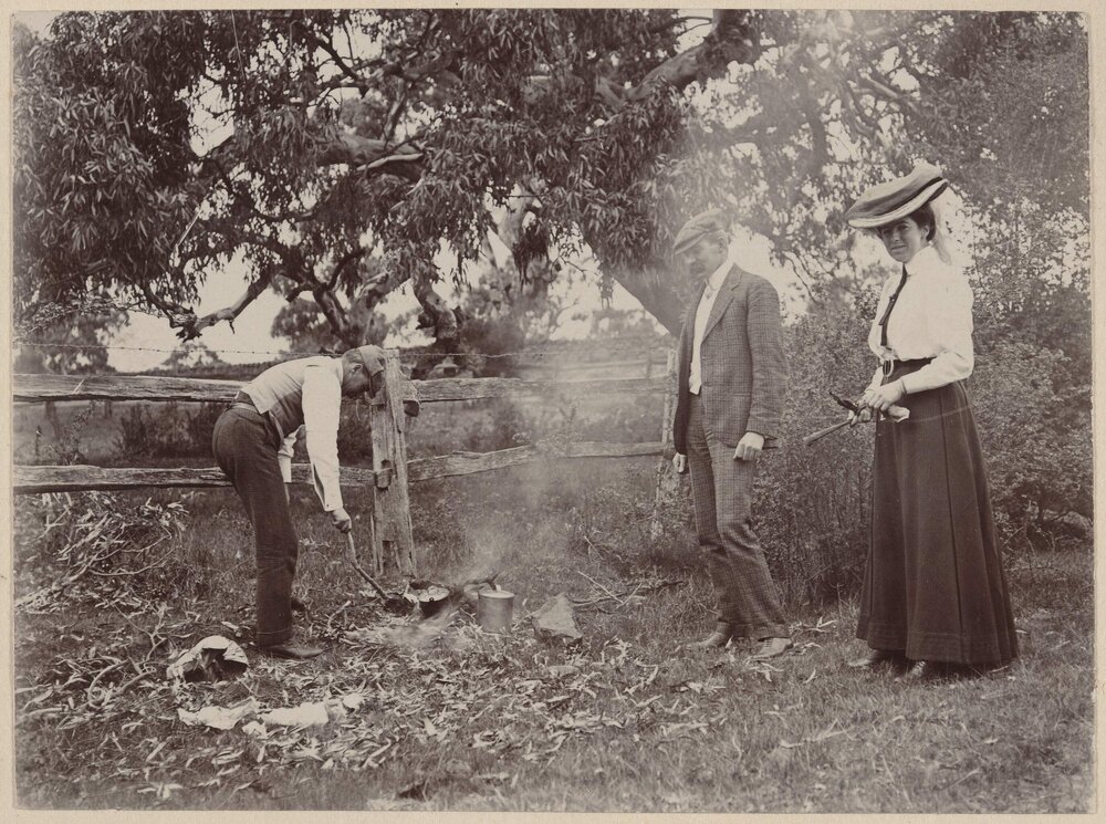 While the billy boils