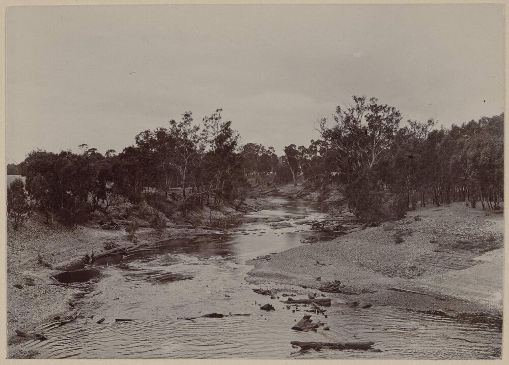 Looking down stream from the weir